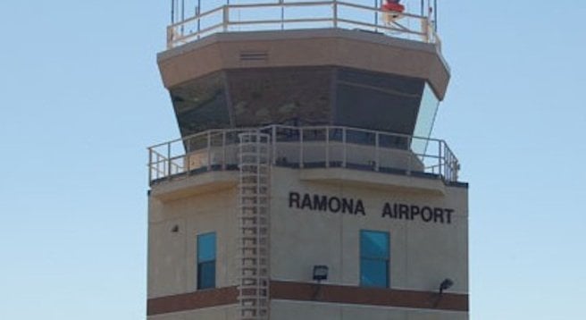 Ramona Airport air traffic control tower