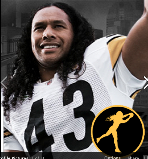 image from Polamalu's Facebook page