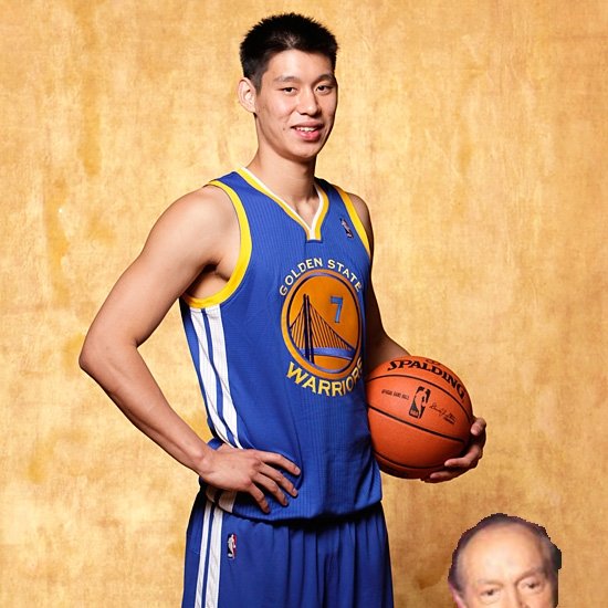 "Hey. how 'bout the Jeremy Lin, huh, ladies and gentlemen? He's so tall he has his own zip code!"