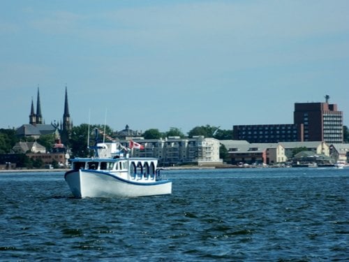 View of the Charlottetown harbor. 