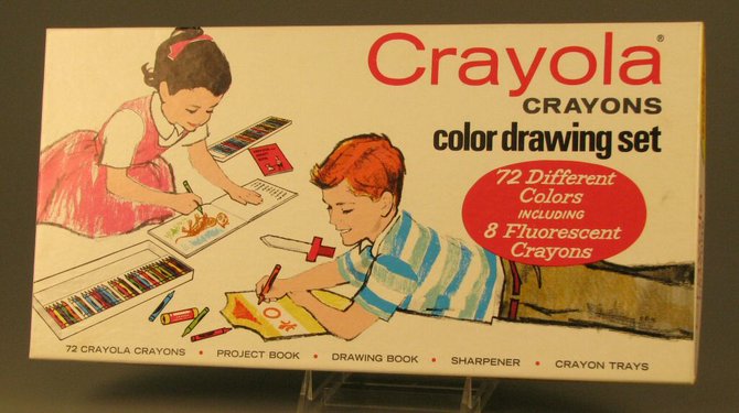 Shannon's parents splurged on Crayola's 72 piece set.