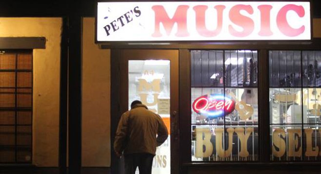 This Temecula music shop is where the theft/murder took place. Image courtesty of The Press Enterprise; www.pe.com