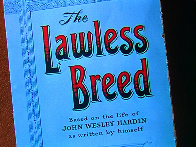 From Raoul Walsh's supplication of John Wesley Hardin's "The Lawless Breed" (1953).