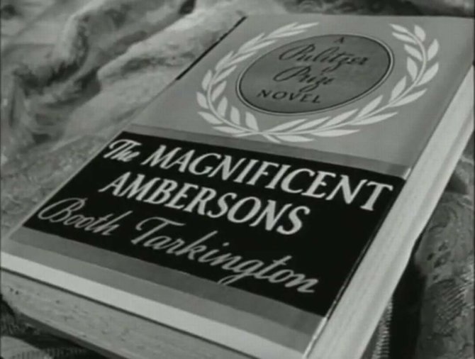 From the trailer for Orson Welles' immortalization of Booth Tarkington's "The Magnificent Ambersons" (1942).