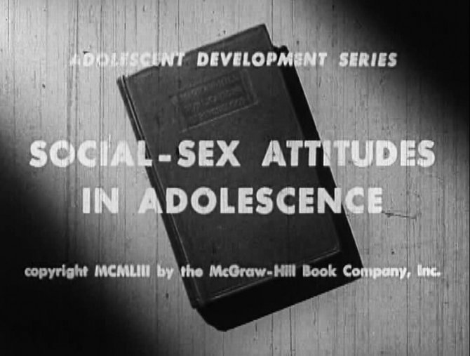 Pat McGroin's "Social-Sex Attitudes in Adolescence" (1953).