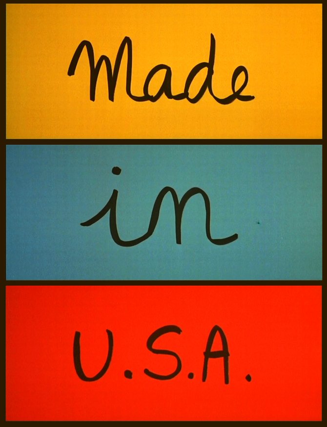From the trailer for Jean-Luc Godard's "Made in U.S.A." (1966).