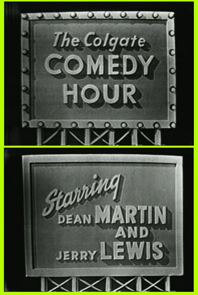 "The Colgate Comedy Hour Starring Dean Martin & Jerry Lewis" (1955).