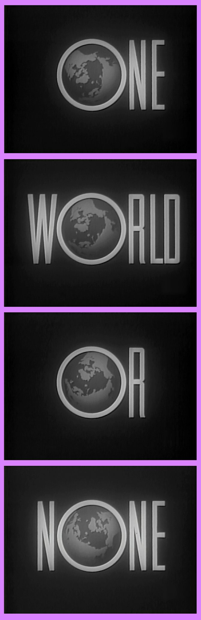 From the 1950 educational short, "One World or None."