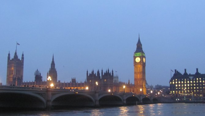 Big Ben and the House of Parliament.