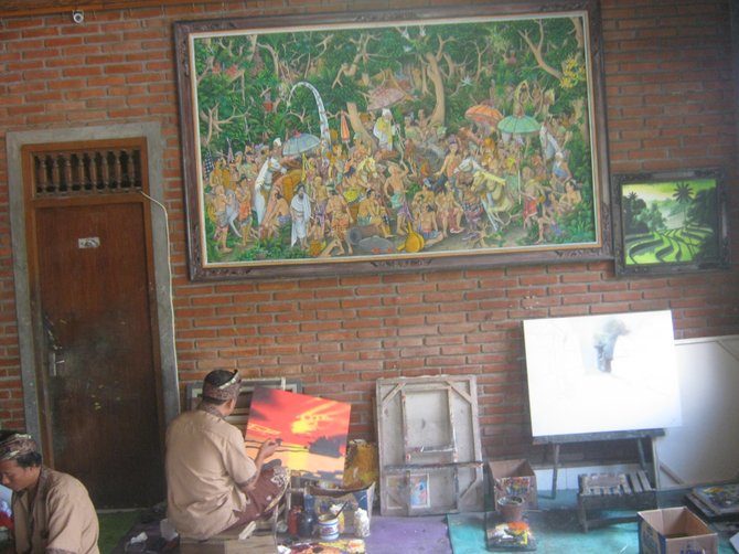 Painter in Bali