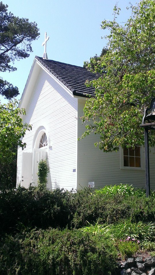 Santa Rosa Chapel on the hilltop.
