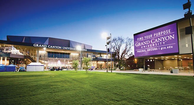 In 2009, Grand Canyon University spent $2177 per student on instruction and $3389 per student on marketing.

