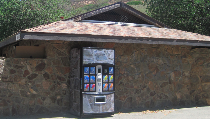 New beverage vending machine at Cowles Mountain