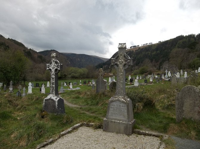 Graveyard at Glendalough, Ireland