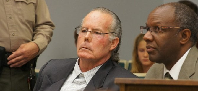 Michael Garritson, 62, sentenced to time already served.  Photo Weatherston.