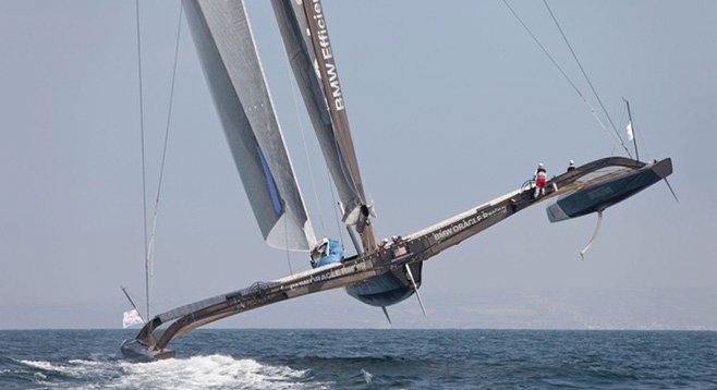 This year’s America’s Cup will be raced by lightweight catamarans that can skim the water at 50 mph.