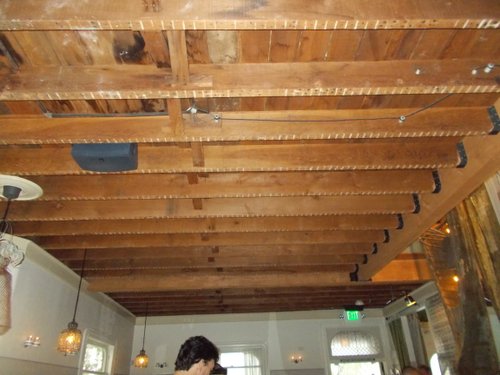 Original 1905 rafters exposed, 108 years later