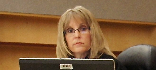 Honorable Kathleen Lewis presides in San Diego's North County courthouse. Photo Weatherston.