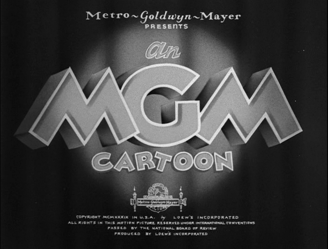 An MGM Cartoon (1939).