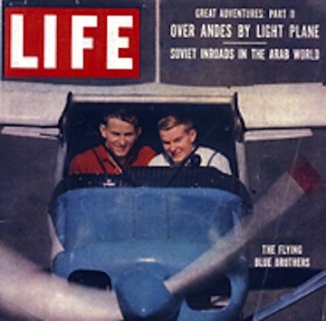 Reported Skull and Bonesmen Neal and Linden Blue before Linden was forced down by Cuba prior to the Bay of Pigs