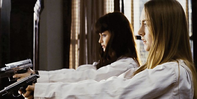 Alexis Bledel and Saoirse Ronan kill time in "Violet and Daisy."