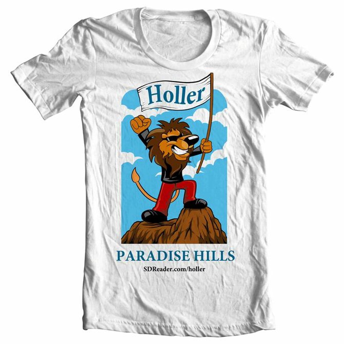 t-shirt design for paradise hills
