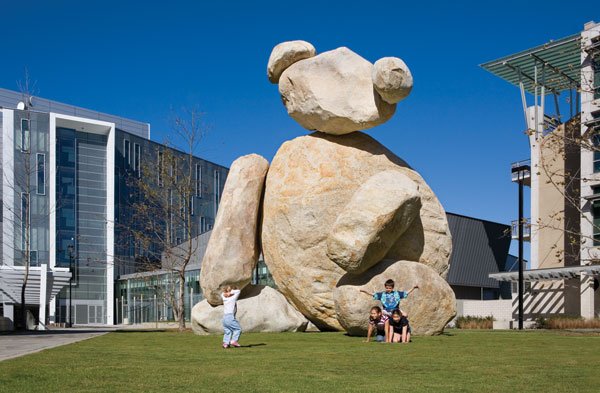 Bear is one of the 18 works in UCSD’s Stuart Collection of large-scale artworks spread along a 3.4-mile campus loop.