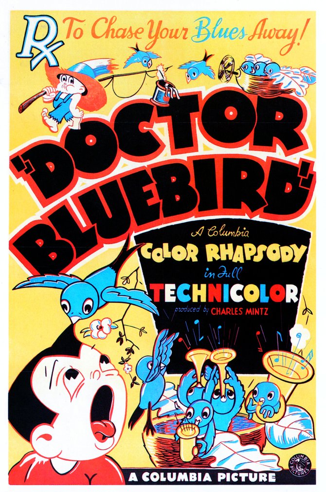 Manny Gould and Ben Harrison's "Doctor Bluebird" (1936). A Screen Gems film produced by Charles Mintz and released through the studios of Columbia Pictures.