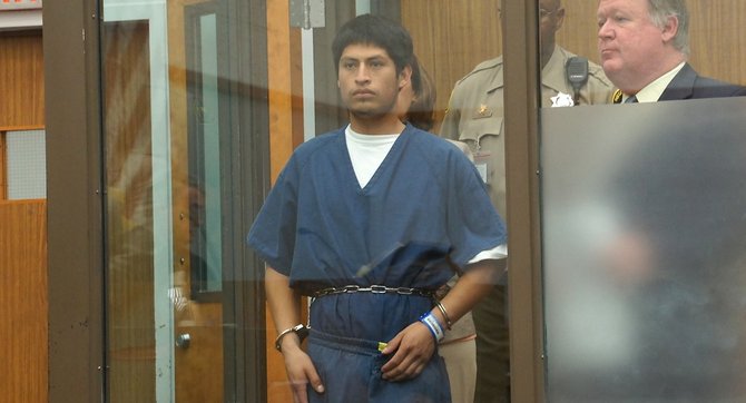 Arturo Salazar pleaded not guilty today, June 17 2013. Photo Weatherston.