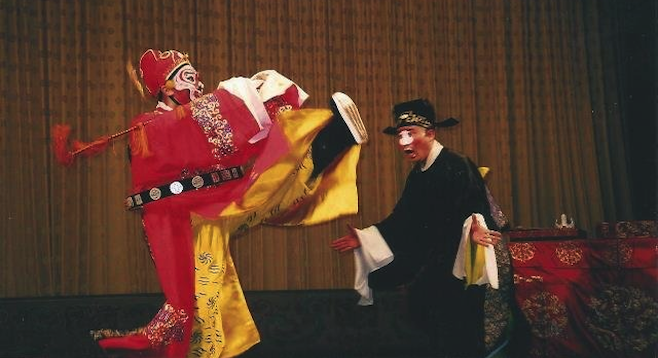 Dramatis personæ at the Beijing Opera. 