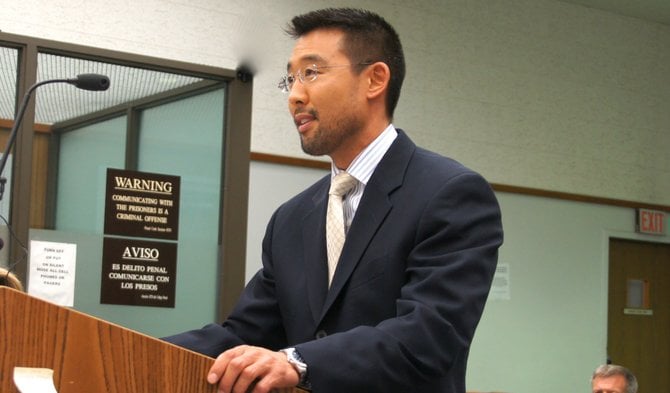 Prosecutor Keith Watanabe said the repeat felon could face life in prison.  Photo Weatherston.