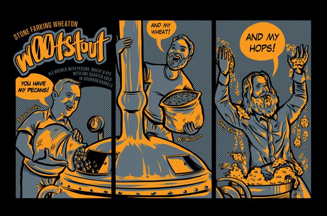 A comic that will serve as the label art for limited edition bottles being randomly distributed with regular bottles throughout the country.