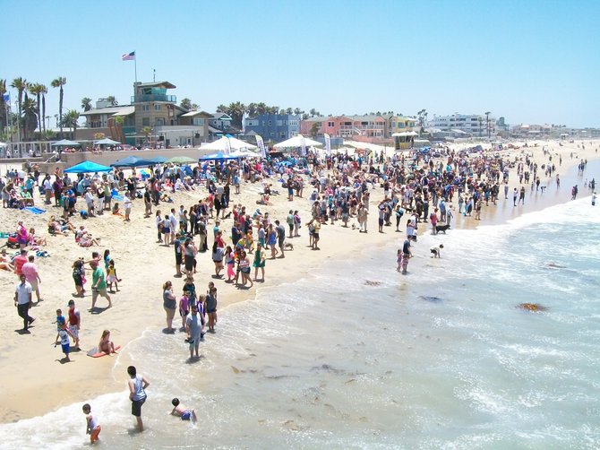 Big crowd in Imperial Beach for Surf Dog Competition