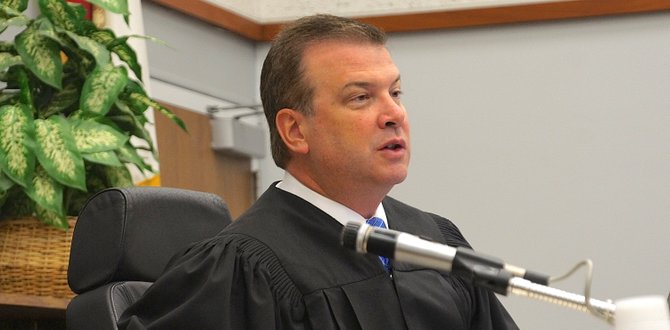 Hon. Judge Blaine Bowman set next court date for one month. Photo Weatherston.