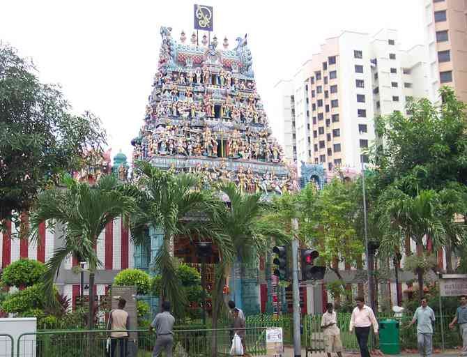 Little India's Sri Srinivasa temple. 