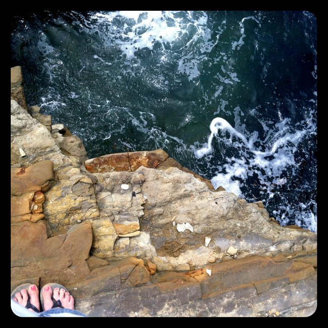 Standing at the edge. Point Loma.