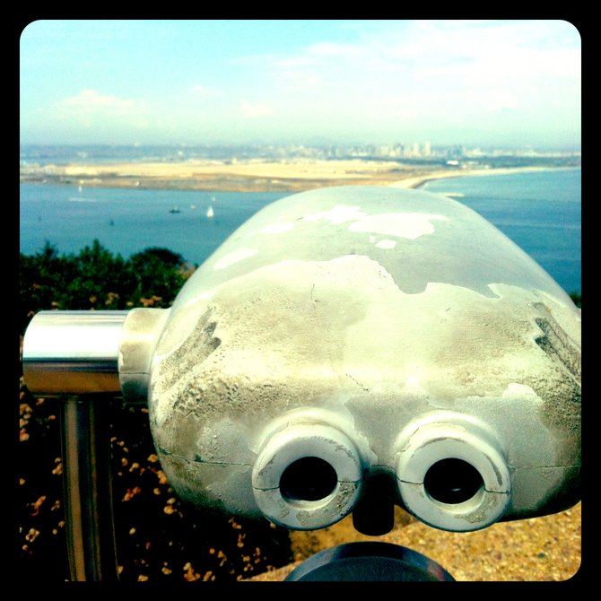 Local travel: San Diego Bay from Cabrillo National Monument. 