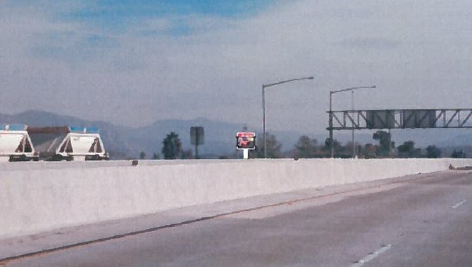 Artist's rendering of sign view from 52 eastbound