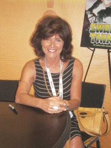 Did you know Adrienne Barbeau released a self titled pop album? Here she is promoting a re-issue of her 1970's classic, Swamp Thing. Photo by Bart Mendoza.