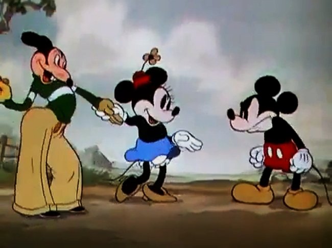 "Aw, shucks, Bob. Minnie's my girl!"