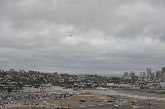 Overlooking the San Diego Airport.