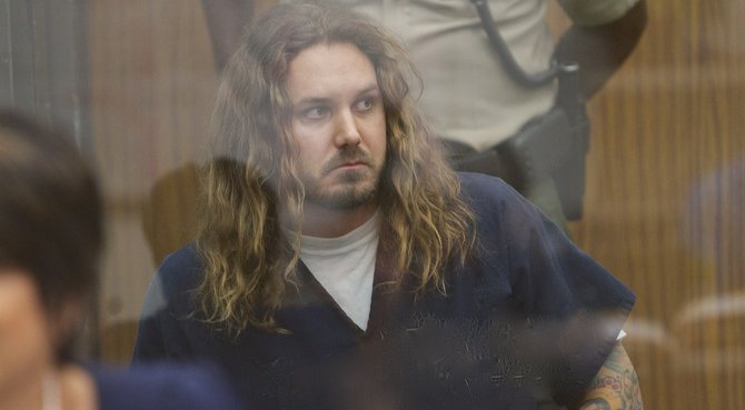 Lambesis at his first court appearance. Photo by Bill Wechter, pool.