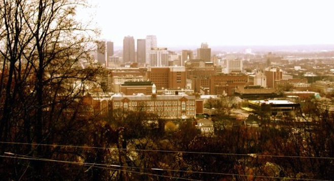Birmingham skyline. 