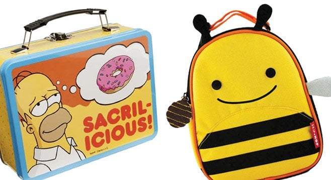 Simpsons lunch box and Skip Hop Zoo Lunchie Bee