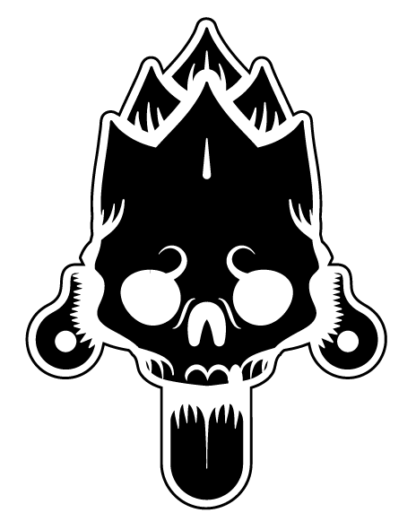 Border X's Aztec hop god alternate logo