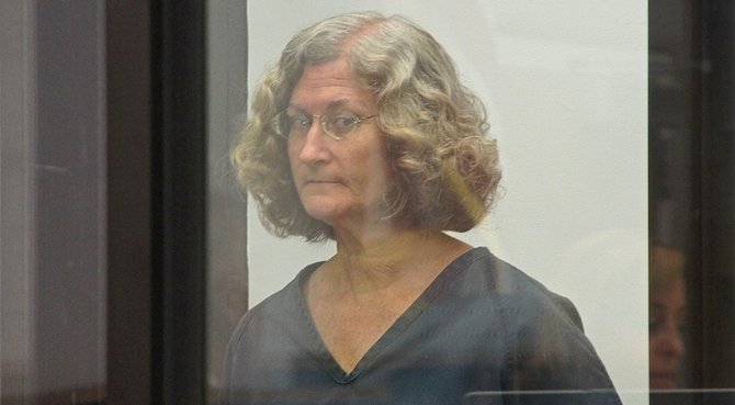 Mary Rose Bodek, 56, in court.  Photo Weatherston.