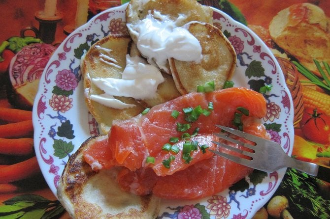 Pancakes and trout