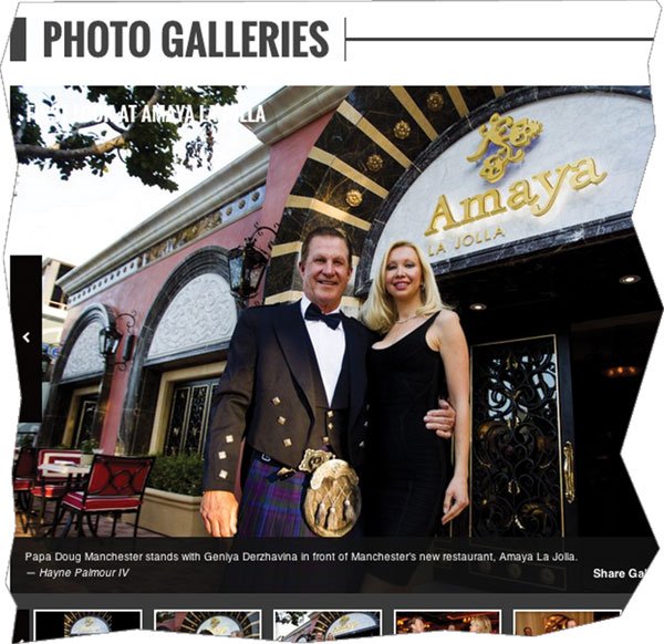 Though Manchester’s divorce isn’t yet final, the U-T has published photos of him with his new fiancée.