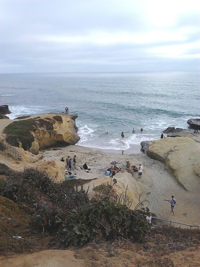 A favorite cove at the end of Santa Cruz Ave. Taken on July 7, 2013