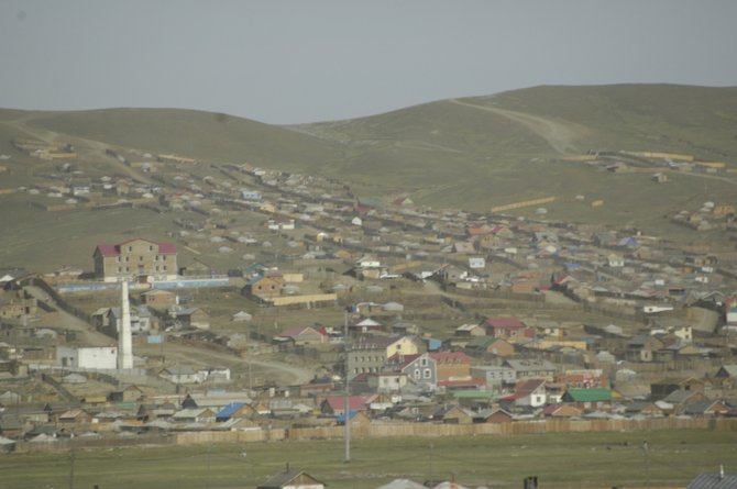 View of Ulan Bator from the train